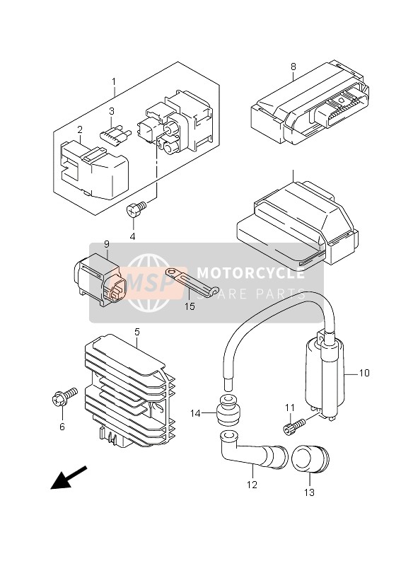 Suzuki AN400(S) BURGMAN 2005 Electrical for a 2005 Suzuki AN400(S) BURGMAN